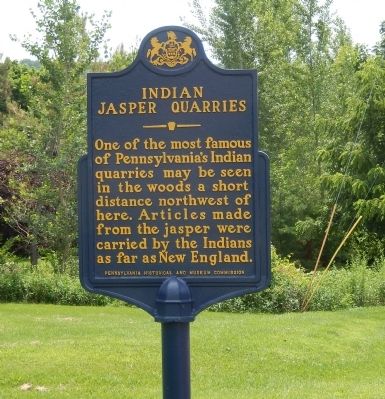 Indian Jasper Quarries Marker. Click for full size. Indian Jasper Quarries Marker image. Click for full size.