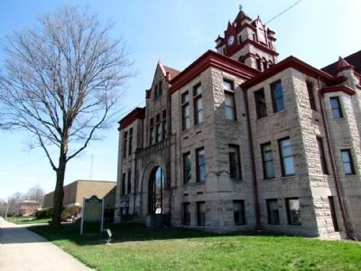 Cass County Courthouse Marker. Click for full size. Cass County Courthouse Marker image. Click for full size.