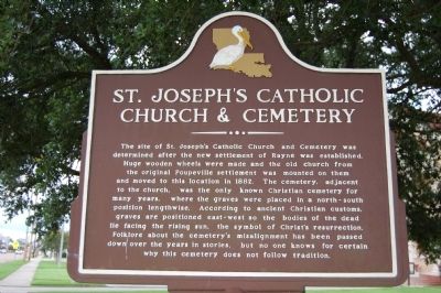 St. Joseph's Catholic Church & Cemetery Marker image. Click for full size.