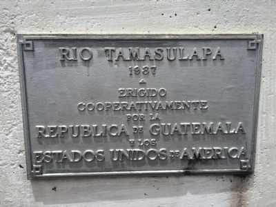 Tamasulapa River Bridge Marker. Click for full size. Tamasulapa River Bridge Marker image. Click for full size.