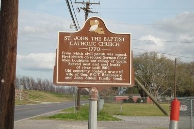 St. John The Baptist Church Marker. Click for full size. St. John The Baptist Church Marker image. Click for full size.