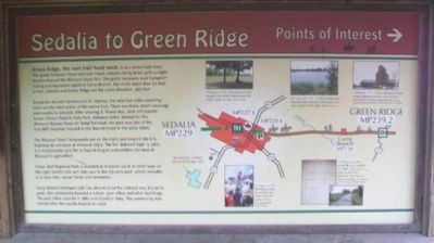 Sedalia to Green Ridge Marker image. Click for full size.