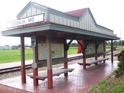 Katy Trail Kiosk at the Katy Depot in Sedalia. Click for full size. Katy Trail Kiosk at the Katy Depot in Sedalia image. Click for full size.
