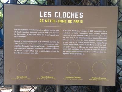Les Cloches de Notre-Dame de Paris Marqueur image. Click for full size.