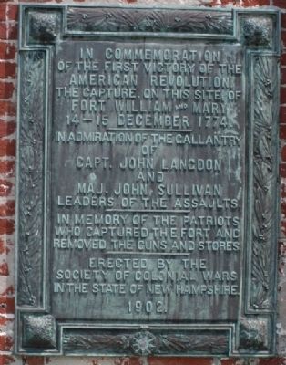 Fort William and Mary Commeration Marker Marker image. Click for full size.