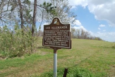 Les Allemands Marker/Area. Click for full size. Les Allemands Marker/Area image. Click for full size.