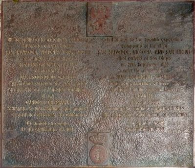In Homage to the Spanish Expedition Marker image. Click for full size.