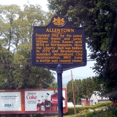 Allentown Marker image. Click for full size.