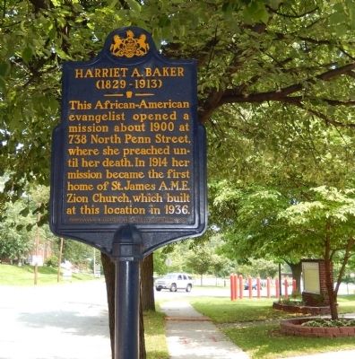 Harriet A. Baker Marker image. Click for full size.