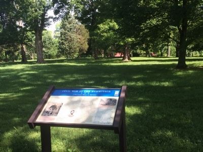 Wide view of the Civil War at The Hermitage Marker image. Click for full size.