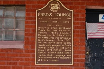 Fred's Lounge Marker image. Click for full size.