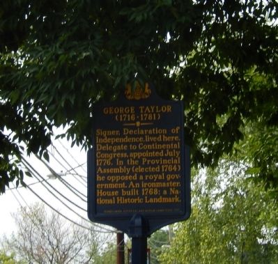 George Taylor Marker image. Click for full size.