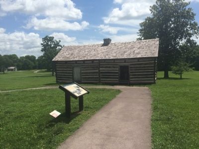 Wide view of Alfred’s Cabin Marker. Click for full size. Wide view of Alfred’s Cabin Marker image. Click for full size.