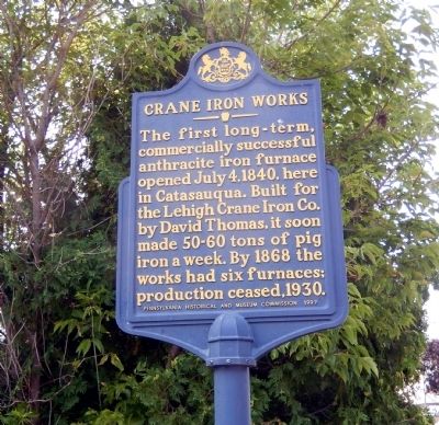 Crane Iron Works Marker image. Click for full size.