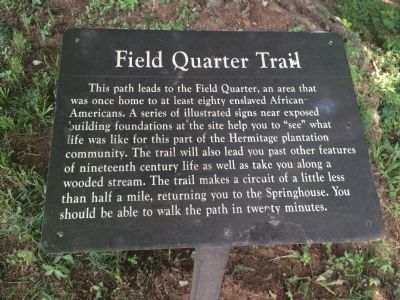 Field Quarter Trail Marker image. Click for full size.