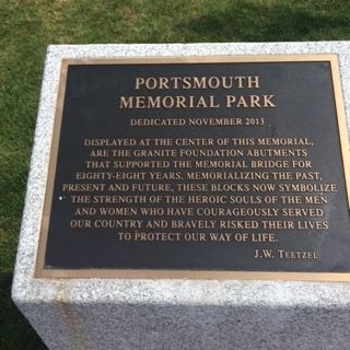 Portsmouth Veteran's Memorial Marker image. Click for full size.