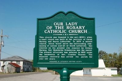 Our Lady of the Rosary Catholic Church Marker. Click for full size. Our Lady of the Rosary Catholic Church Marker image. Click for full size.