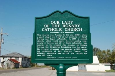 Our Lady of the Rosary Catholic Church Marker image. Click for full size.
