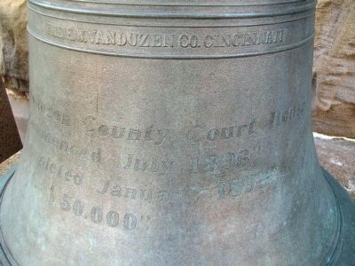 Johnson County Court House Bell image. Click for full size.