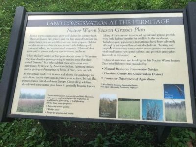 Land Conservation at The Hermitage Marker. Click for full size. Land Conservation at The Hermitage Marker image. Click for full size.