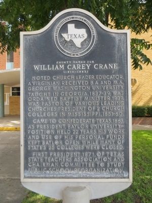William Carey Crane Marker image. Click for full size.