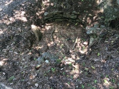 Remains of a well near the marker image. Click for full size.