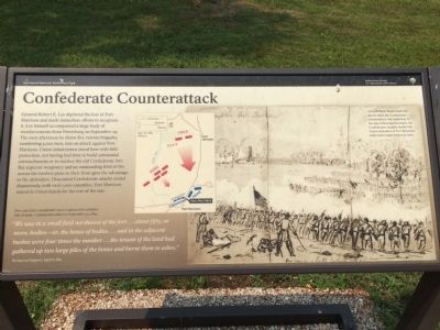 Confederate Counterattack Marker image. Click for full size.