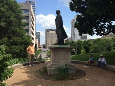 Wide view of Andrew Johnson Marker. Click for full size. Wide view of Andrew Johnson Marker image. Click for full size.