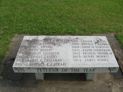 Veteran of the Year Marker. Click for full size. Veteran of the Year Marker image. Click for full size.