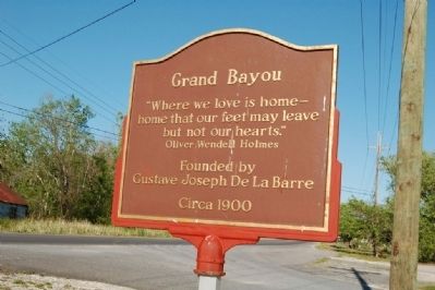 Grand Bayou Marker image. Click for full size.