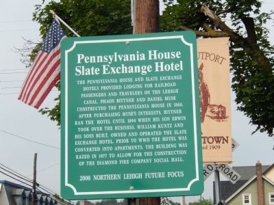 Pennsylvania House Slate Exchange Hotel Marker image. Click for full size.