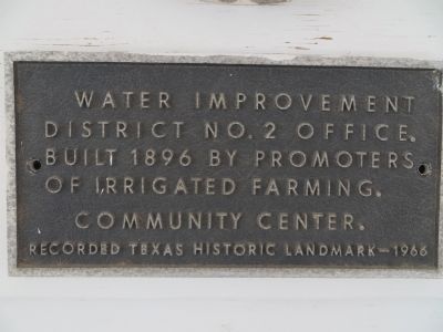 Water Improvement District No. 2 office Marker image. Click for full size.