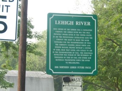 Lehigh River Marker image. Click for full size.