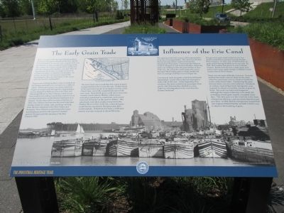 The Early Grain Trade / Influence of the Erie Canal Marker image. Click for full size.