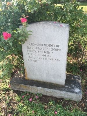 Tribute to Veterans of Bedford County, Tennessee Marker. Click for full size. Tribute to Veterans of Bedford County, Tennessee Marker image. Click for full size.