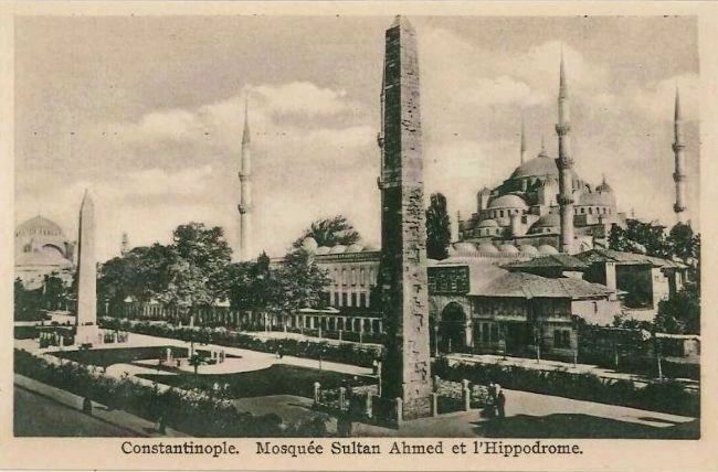 <i>Constantinople. Mosque Sultan Ahmed et l'Hippodrome.</i> image. Click for full size.