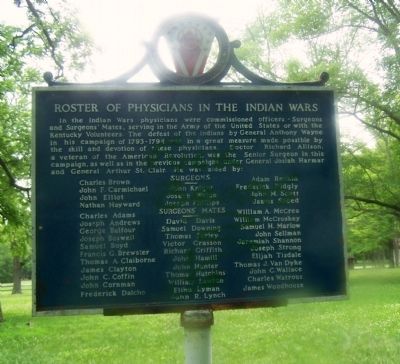 Physicians of the Indian Wars Marker image. Click for full size.