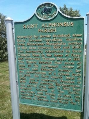 Saint Alphonsus Parish Marker image. Click for full size.