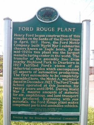 Ford Rouge Plant Marker image. Click for full size.