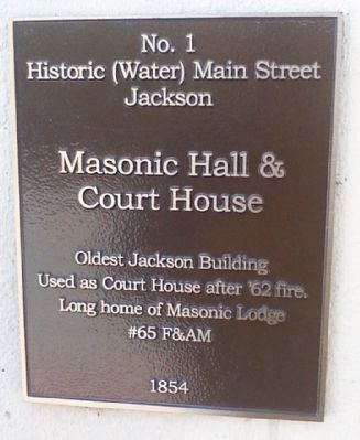 Masonic Hall & Court House Marker image. Click for full size.