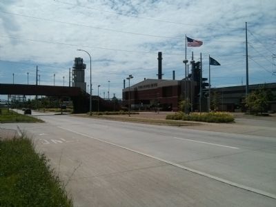Ford Rouge Plant Marker and Main Entrance image. Click for full size.