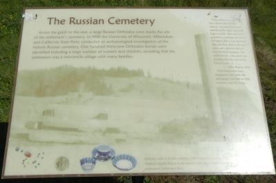 The Russian Cemetery Marker. Click for full size. The Russian Cemetery Marker image. Click for full size.