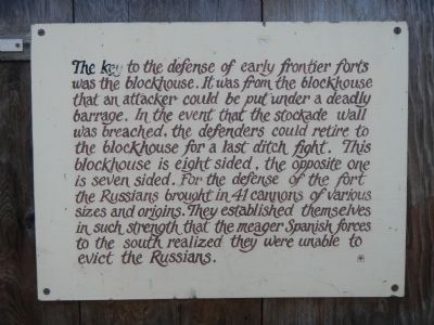 Fort Ross Defenses Marker image. Click for full size.