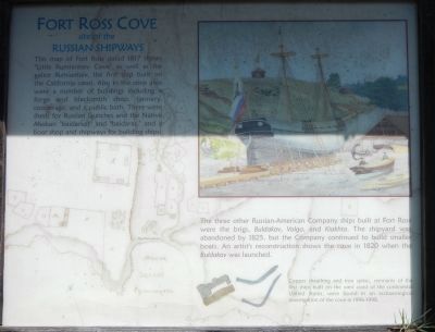 Fort Ross Cove Marker image. Click for full size.