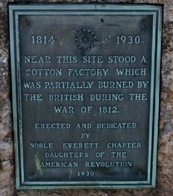 Warham Cotton Factory Memorial Marker. Click for full size. Warham Cotton Factory Memorial Marker image. Click for full size.
