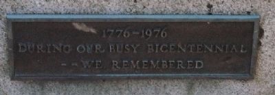Wareham Bicentennial War Memorial Marker image. Click for full size.