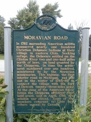 Moravian Road Marker image. Click for full size.