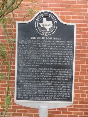 The White-Pool House Marker image. Click for full size.