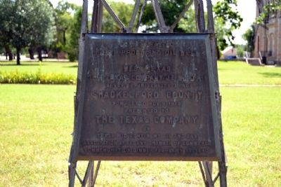 First Producing Oil Well in West Texas Marker. Click for full size. First Producing Oil Well in West Texas Marker image. Click for full size.