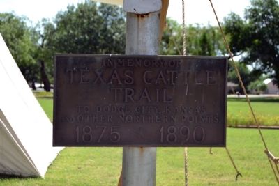 Texas Cattle Trail Marker. Click for full size. Texas Cattle Trail Marker image. Click for full size.